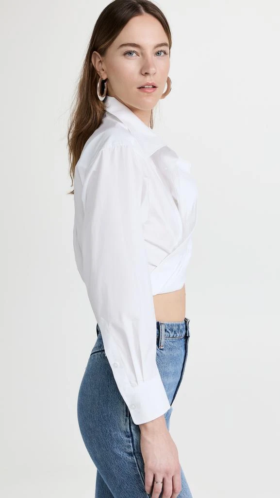 商品Alexander Wang|alexanderwang.t 前交叠短款衬衣,价格¥967,第4张图片详细描述