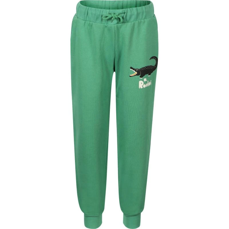 商品Mini Rodini|Crocodile organic logo track pants in green,价格¥433,第1张图片