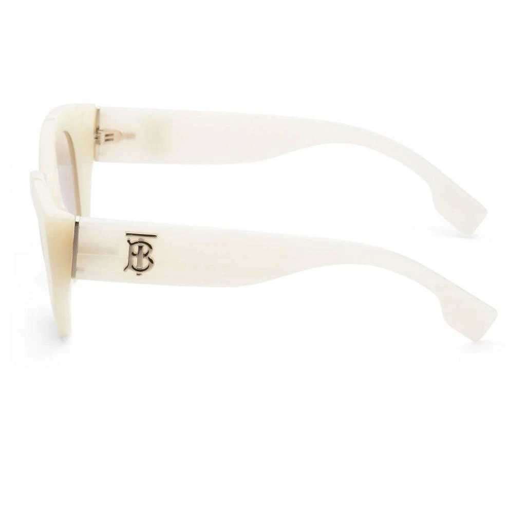 商品Burberry|Burberry Women's White Round Sunglasses,价格¥827,第2张图片详细描述