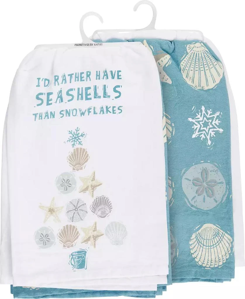 商品Primitives by Kathy|Seashells Kitchen Towel Set,价格¥139,第1张图片