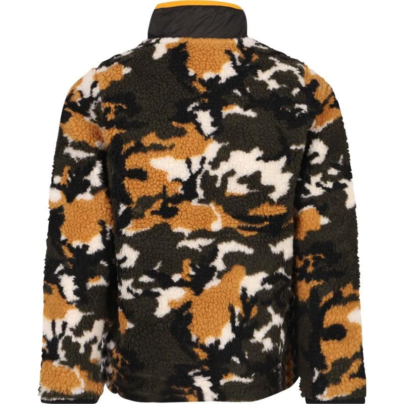 商品Timberland|Camouflage print logo teddy jacket in brown,价格¥623,第2张图片详细描述