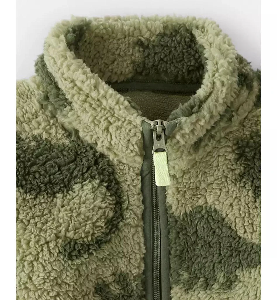 商品Carter's|Boys Toddler 2T-5T Dinosaur Sherpa Zip-Up Jacket,价格¥141,第2张图片详细描述