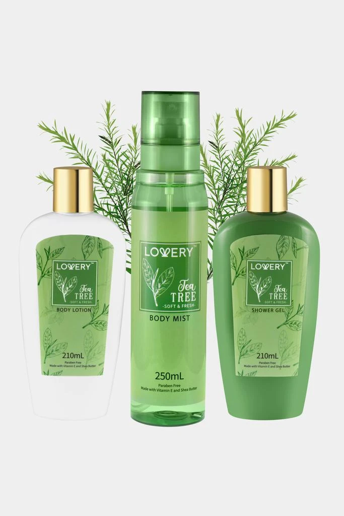 商品Lovery|3-Piece Tea Tree Body Care Set,价格¥205,第1张图片