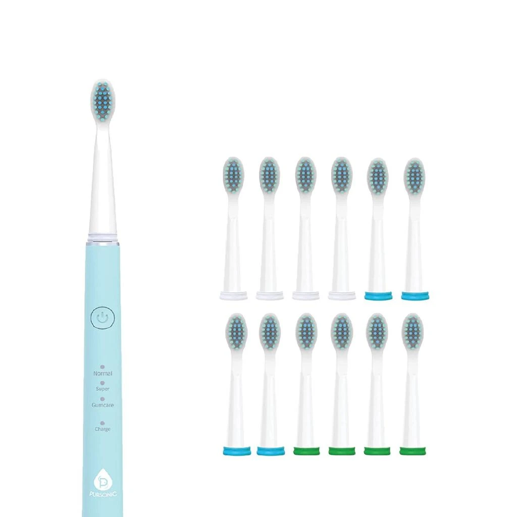 商品PURSONIC|Pursonic Whitening USB Rechargeable Sonic Toothbrush-12 Brush Heads,价格¥238,第2张图片详细描述