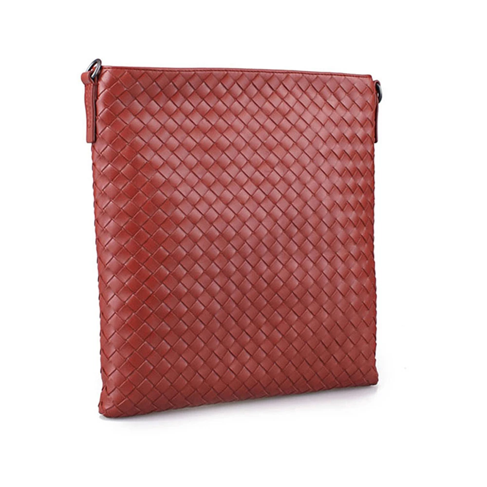 BOTTEGA VENETA 女士红色编织斜跨单肩包 276357-V465C-6380 商品