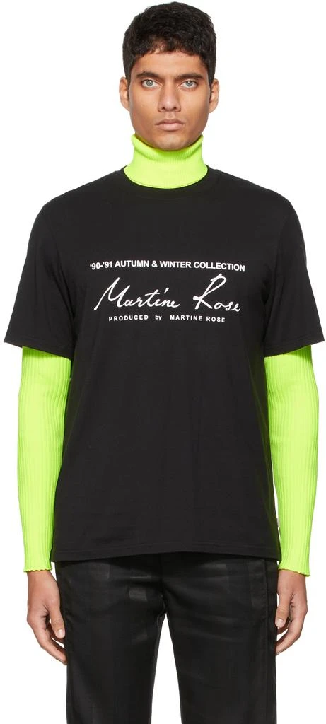 商品Martine Rose|Black Classic Logo T-Shirt,价格¥649,第1张图片