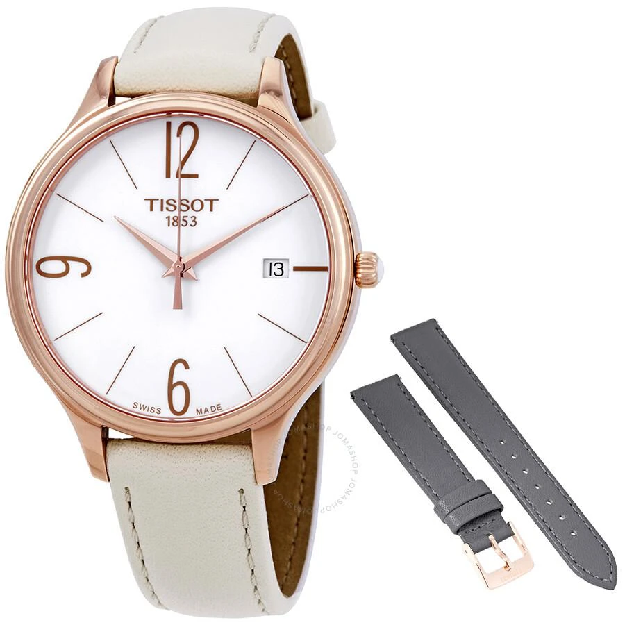 商品Tissot|天梭Bella Ora白色表盘White真皮女士腕表T103.210.36.017.00,价格¥907,第1张图片