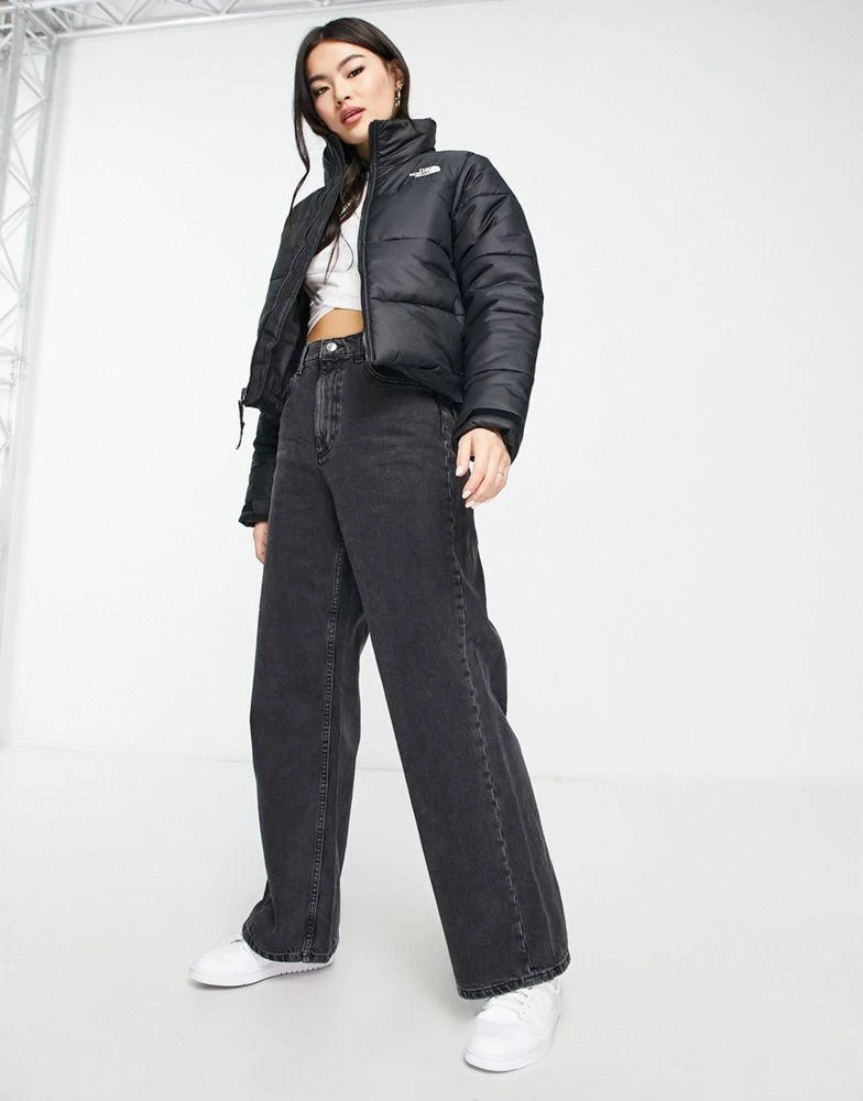 商品The North Face|The North Face Saikuru cropped puffer jacket in black Exclusive at ASOS,价格¥1610,第3张图片详细描述