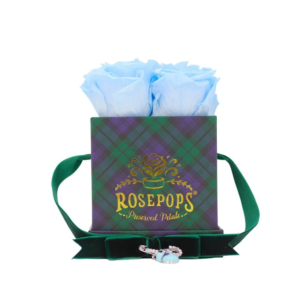 商品Rosepops|Mother's Day Pop-Up Plaid Forget Me Not, with Baby Shoe Charm,价格¥748,第2张图片详细描述