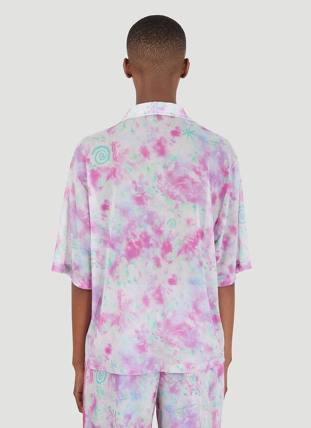 商品Alexander McQueen|Tie Dye Hawaiian Shirt in Purple,价格¥765,第4张图片详细描述