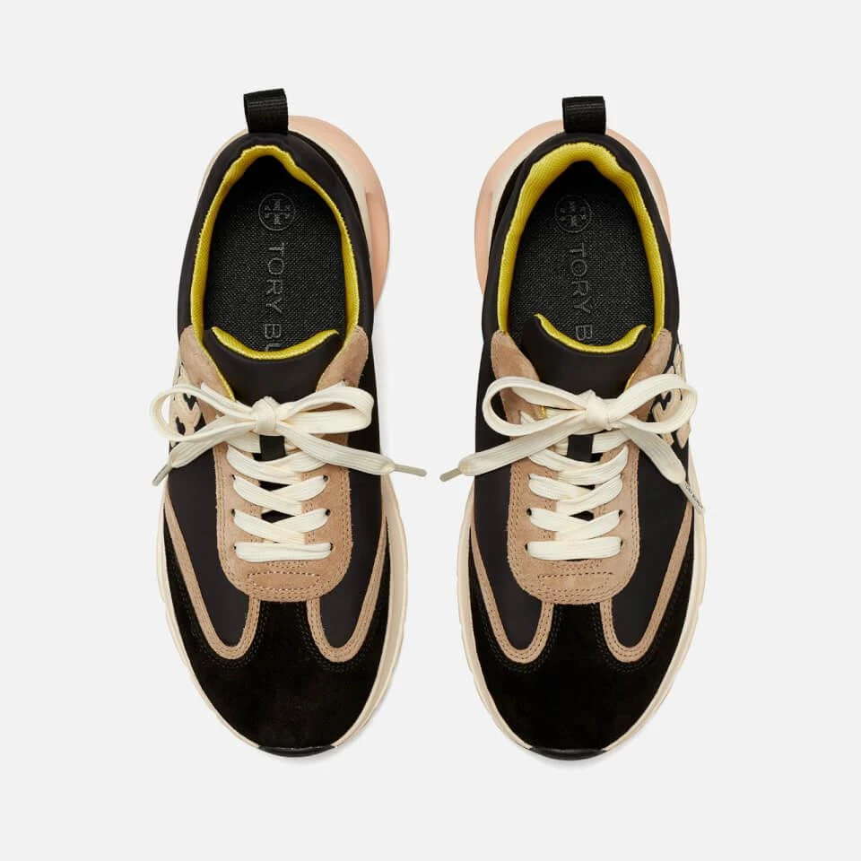 商品Tory Burch|TORY BURCH GOOD LUCK SUEDE-TRIMMED NYLON RUNNING-STYLE TRAINERS,价格¥1770,第4张图片详细描述