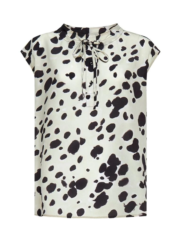 商品Marni|Marni Polka Dot Tie-Neck Sleeveless Blouse,价格¥2401,第1张图片