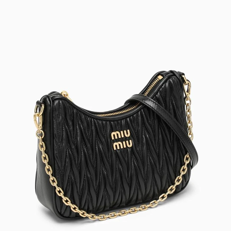 商品Miu Miu|Black matelassé leather bag,价格¥11114,第3张图片详细描述