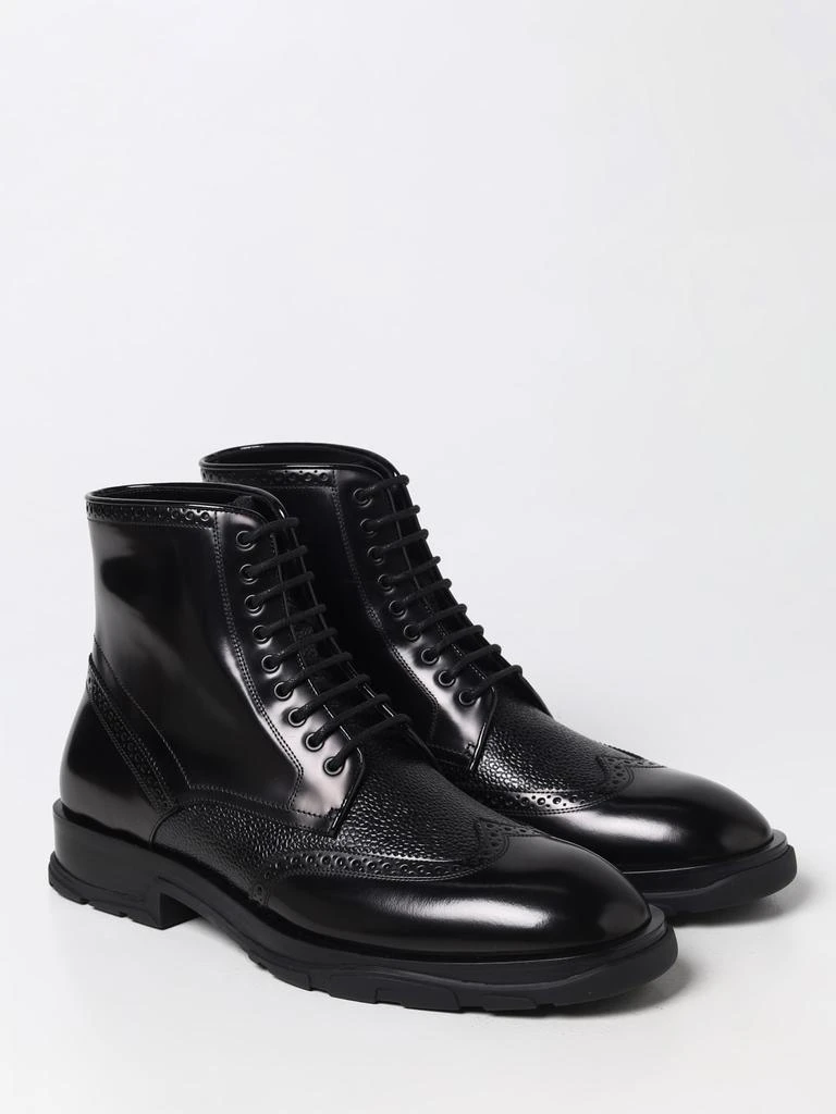 商品Alexander McQueen|Alexander McQueen ankle boots in brushed leather,价格¥6257,第2张图片详细描述