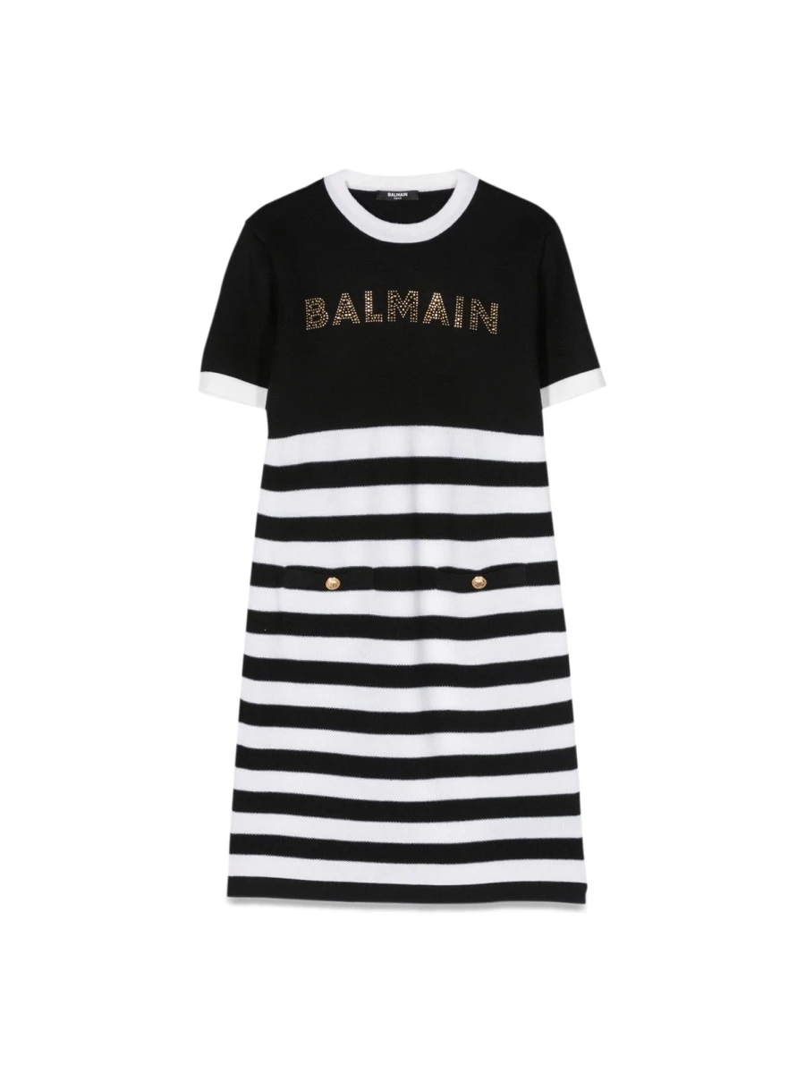 商品Balmain|Balmain 女童连衣裙 BT1B61KW0012930AV 花色,价格¥3681,第1张图片