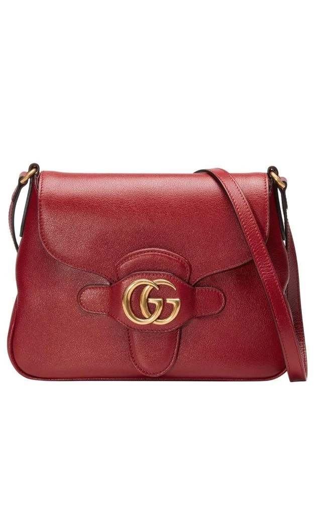 商品Gucci|Small Messenger with Double GG Bag in Red,价格¥20691,第1张图片