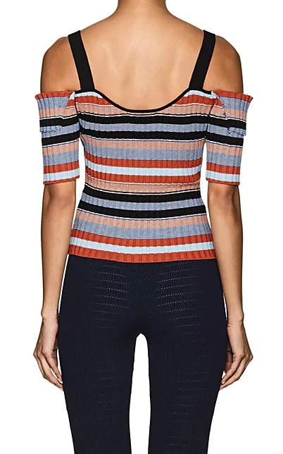 商品Ronny Kobo|Talia Striped Rib-Knit Top,价格¥667,第2张图片详细描述
