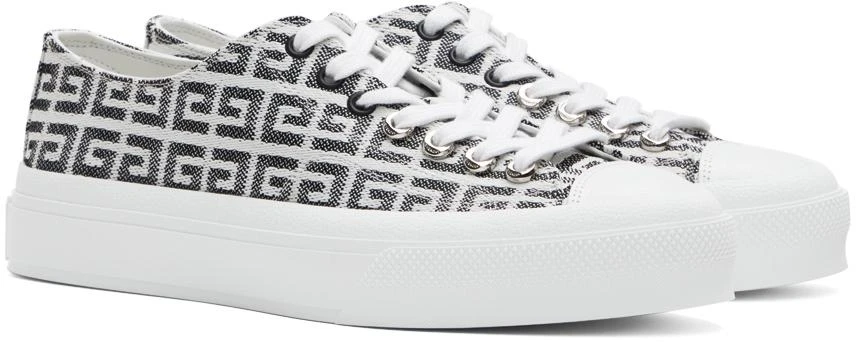 商品Givenchy|Black & White City Low 4G Sneakers,价格¥2333,第4张图片详细描述