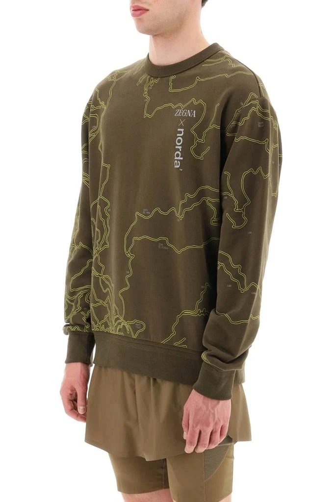 商品Zegna|Ermenegildo Zegna X Norda Graphic-Printed Crewneck Sweatshirt,价格¥2547,第4张图片详细描述