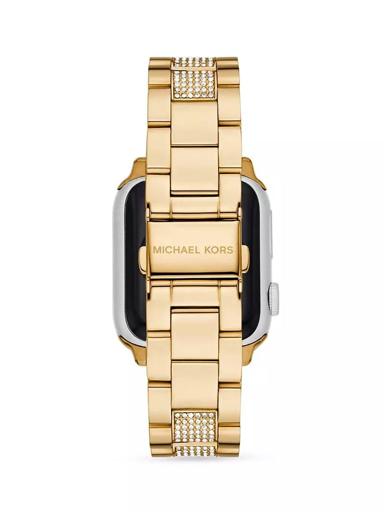 商品Michael Kors|Goldtone Stainless Steel & Crystal Apple Watch® Bracelet/38MM & 40MM,价格¥1465,第3张图片详细描述