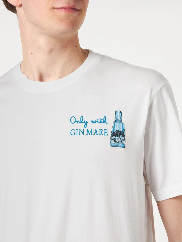 商品Mc2 Saint Barth|Man Cotton T-shirt With Only With Gin Mare Embroidery | Gin Mare Special Edition,价格¥849,第2张图片详细描述