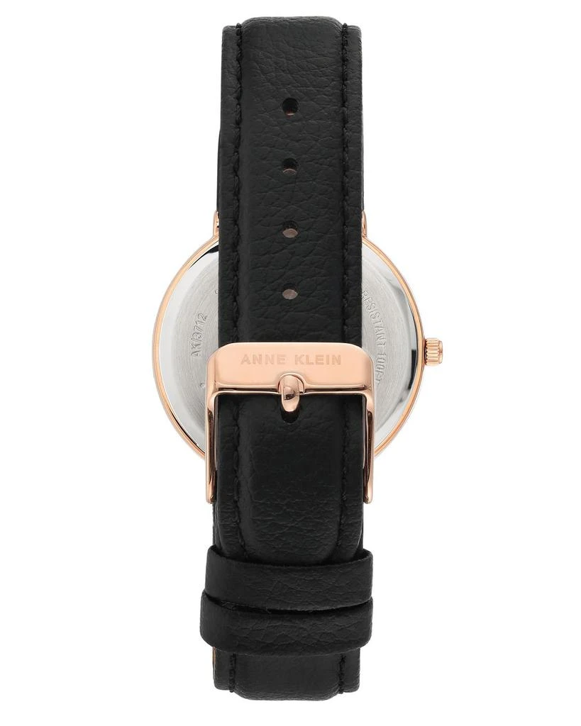 商品Anne Klein|Solar Powered Apple Peel Leather Strap Watch,价格¥718,第3张图片详细描述