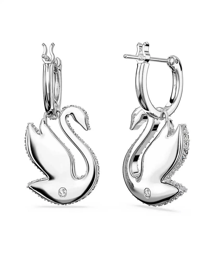 商品Swarovski|Crystal Swan Iconic Swan Drop Earrings,价格¥886,第2张图片详细描述