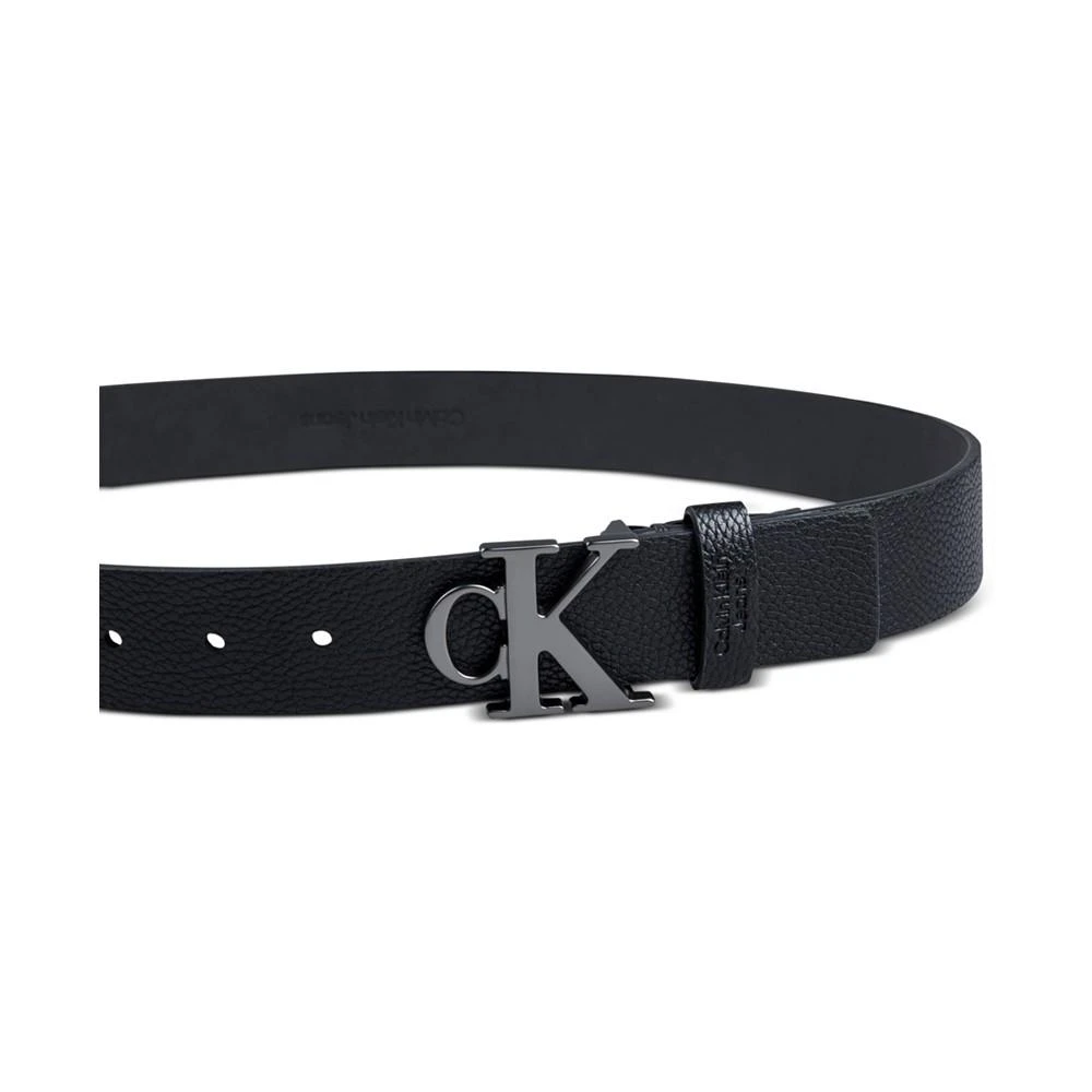 商品Calvin Klein|Men's Logo Plaque Buckle Fashion Jean Belt,价格¥271-¥387,第3张图片详细描述