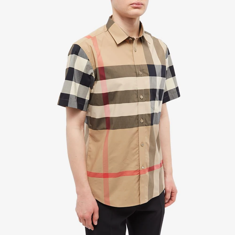 商品Burberry|Burberry Short Sleeve Somerton Check Shirt,价格¥3839,第2张图片详细描述