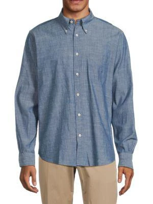 商品Brooks Brothers|Regent Fit Chambray Oxford Shirt,价格¥263,第1张图片