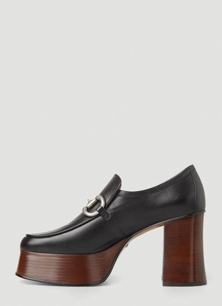 商品Gucci|Horsebit Platform Loafers,价格¥4287,第3张图片详细描述