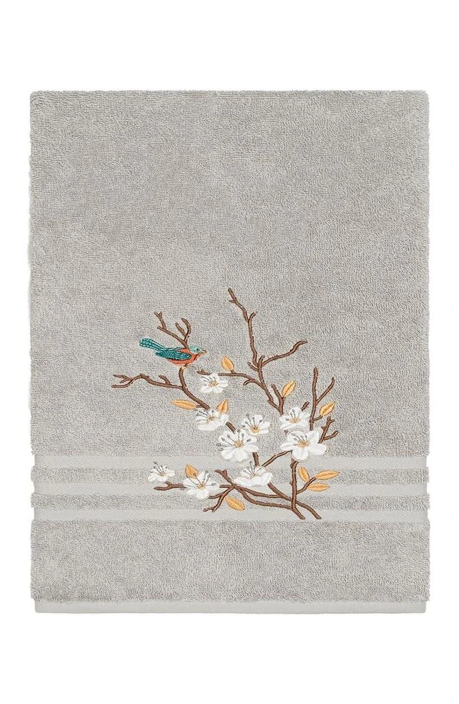 商品Linum Home Textiles|Spring Time Embellished Bath Towel - Light Grey,价格¥302,第1张图片