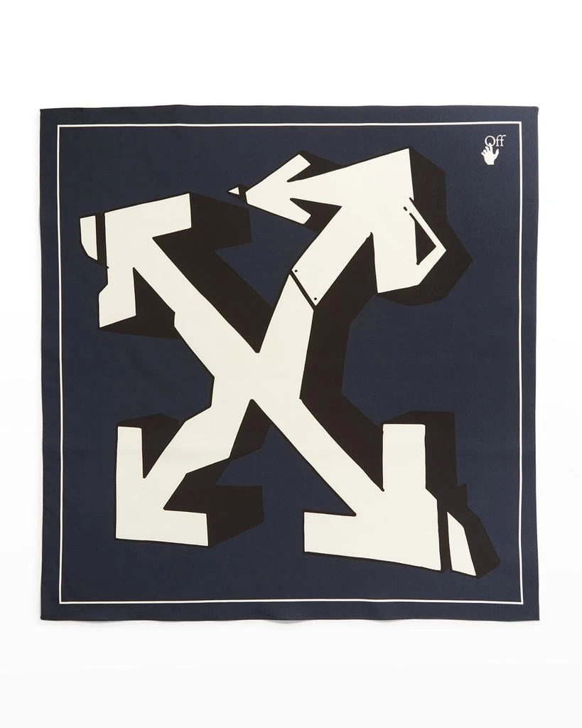 商品Off-White|Men's Cotton-Silk Graphic Arrows-Logo Bandana,价格¥588,第1张图片