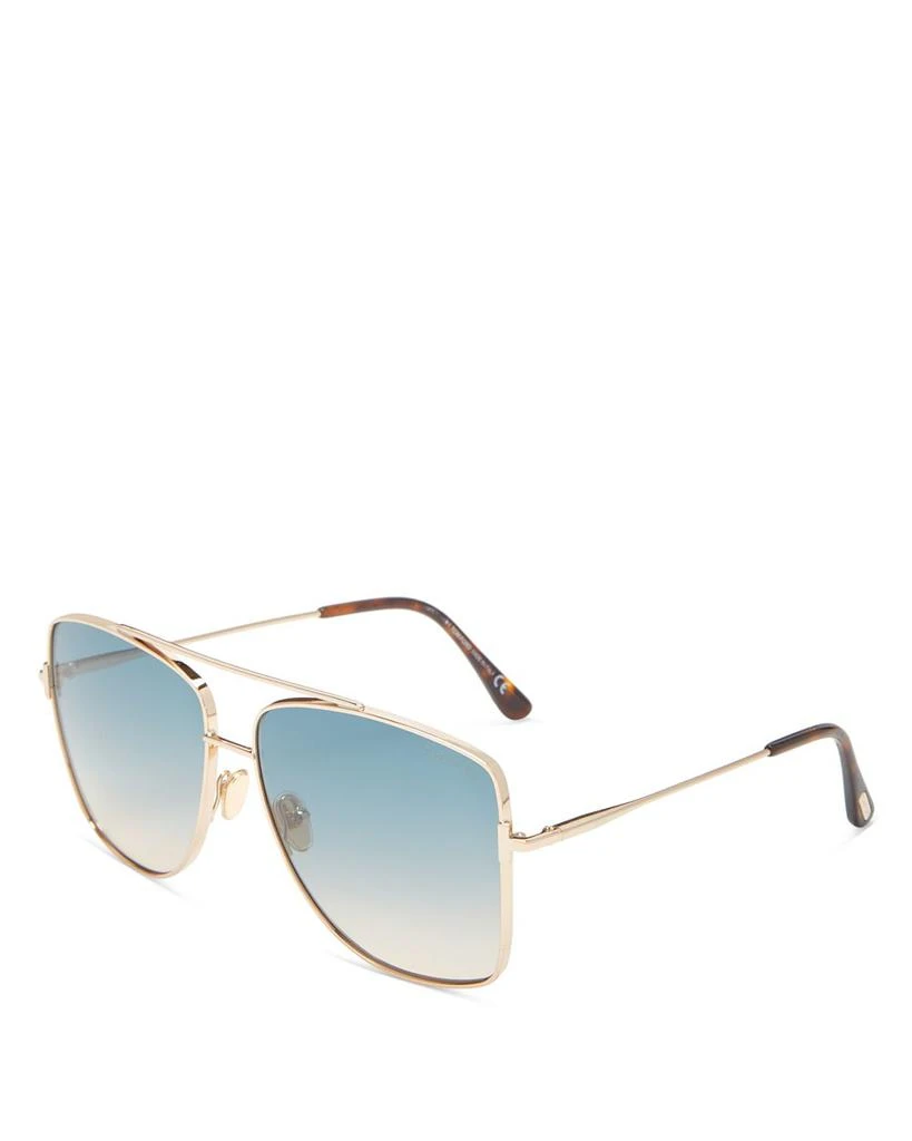 商品Tom Ford|Reggie Brow Bar Aviator Sunglasses, 61mm,价格¥3687,第1张图片