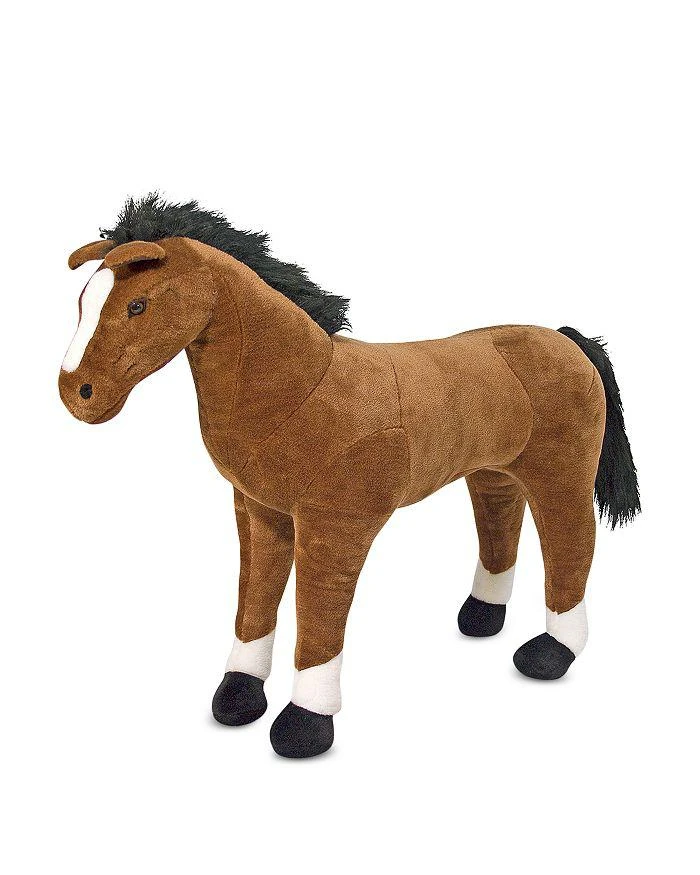 商品Melissa & Doug|Giant Horse Lifelike Stuffed Animal - Ages 3+,价格¥898,第1张图片