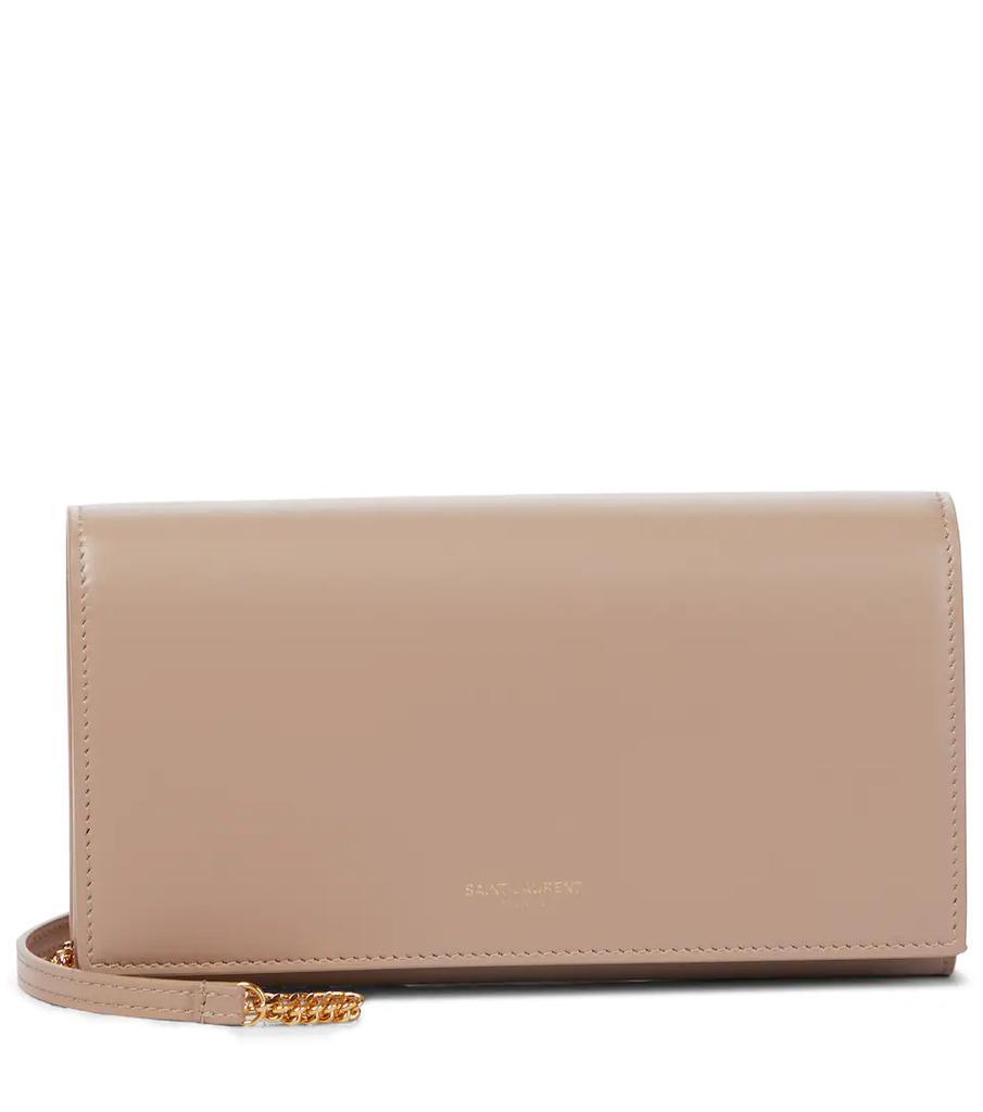 商品Yves Saint Laurent|Paris leather clutch,价格¥5637,第1张图片