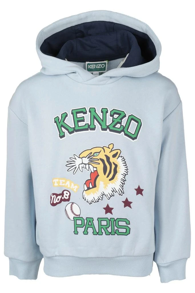 商品Kenzo|Kenzo Kids Logo-Printed Long-Sleeved Hoodie,价格¥618,第1张图片