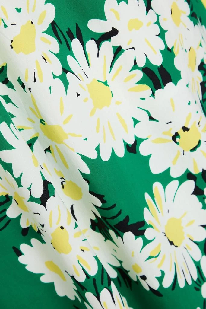 商品Diane von Furstenberg|Majorie twisted floral-print cotton-blend poplin midi dress,价格¥748,第4张图片详细描述