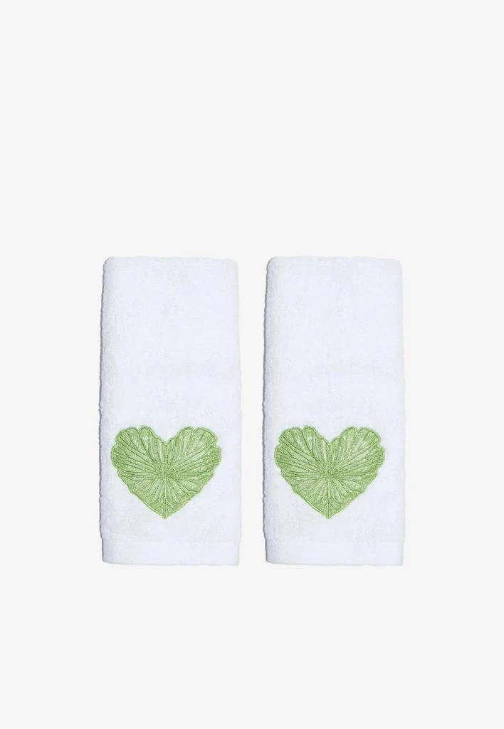 商品Stitch|Heart Leaf Face Towels - Set of 2,价格¥267,第1张图片