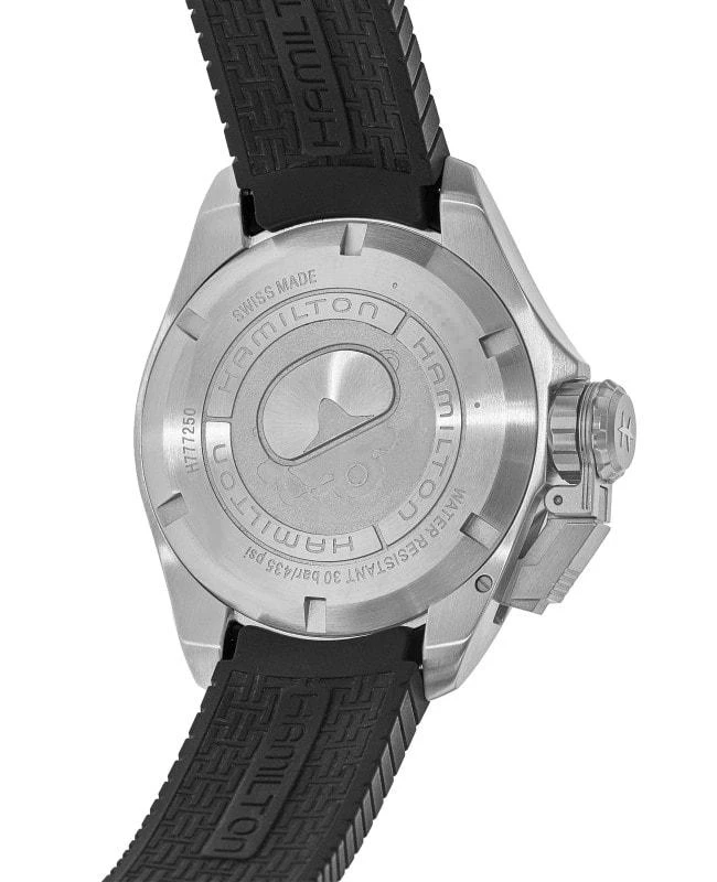 商品Hamilton|Hamilton Khaki Navy Frogman Auto Blue Dial  Men's Watch H77705345,价格¥6033,第3张图片详细描述