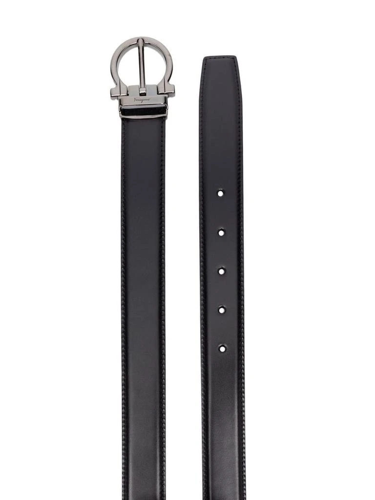 商品Salvatore Ferragamo|Salvatore ferragamo men's black leather belt,价格¥2737,第2张图片详细描述