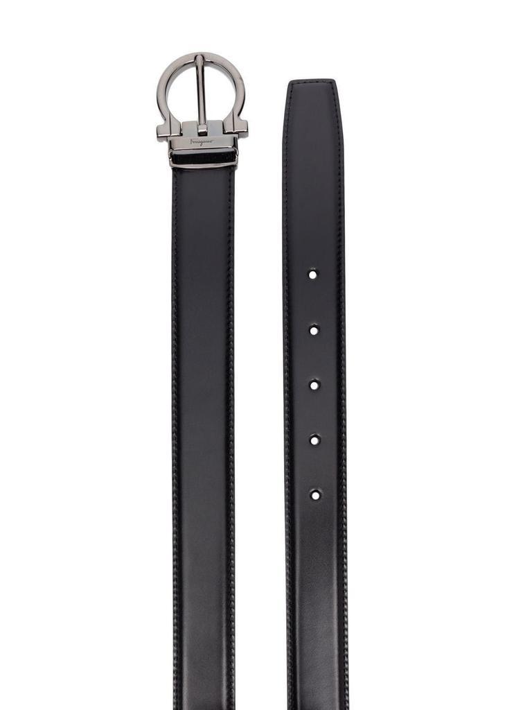 商品Salvatore Ferragamo|Salvatore Ferragamo Men's  Black Leather Belt,价格¥2919,第4张图片详细描述