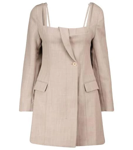 商品Jacquemus|La Robe Maniu virgin wool minidress,价格¥4409,第1张图片