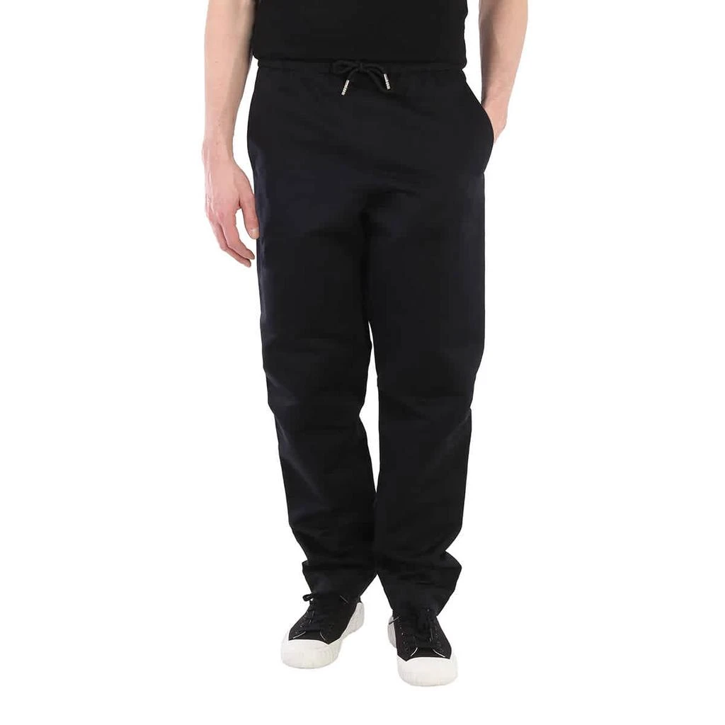 商品Burberry|Men's Linen-cotton Track Pants in Black,价格¥1122-¥2502,第1张图片
