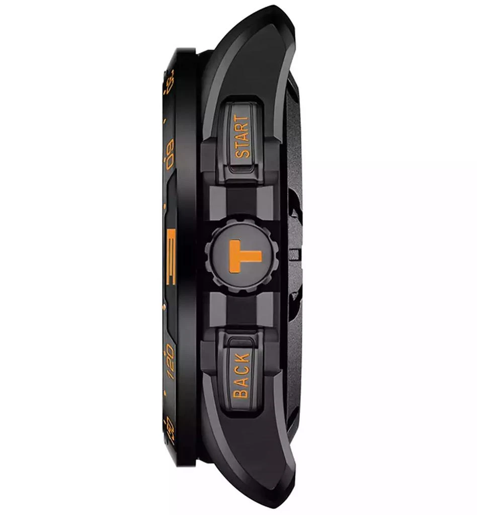 商品Tissot|Men's Swiss T-Touch Connect Solar Black Rubber Strap Smart Watch 48mm,价格¥8940,第2张图片详细描述