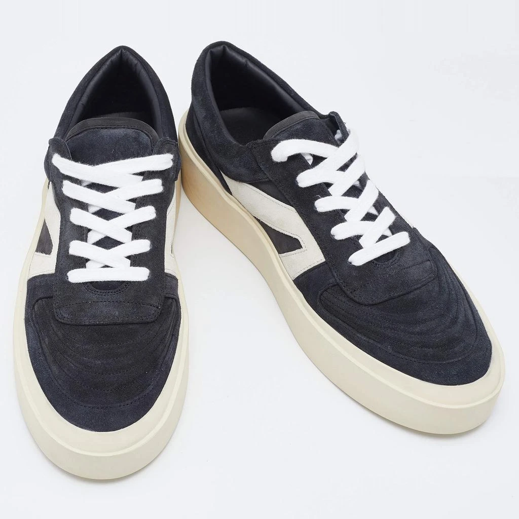 商品Fear of god|Fear of God Black Suede Low Top Platform Sneakers Size 44,价格¥2915,第4张图片详细描述