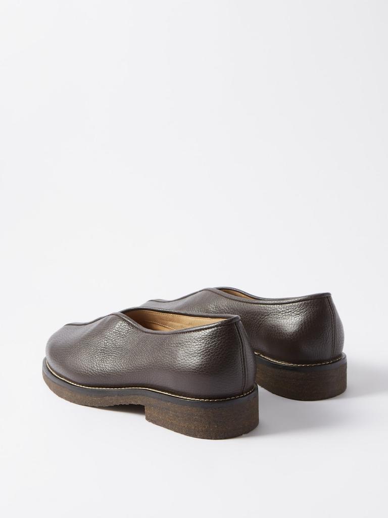 Piped leather slip-on shoes商品第5张图片规格展示