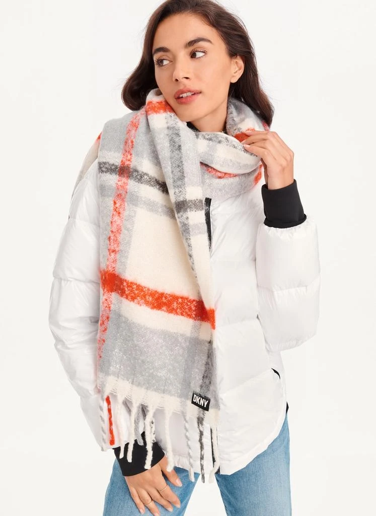 商品DKNY|Chunky Plaid Blanket Scarf,价格¥418,第1张图片