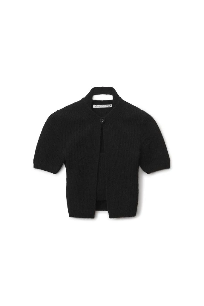 商品Alexander Wang|SHORT-SLEEVE TWINSET CARDIGAN,价格¥2212,第1张图片