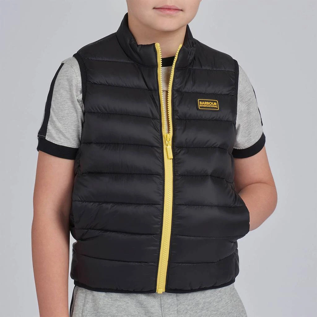 商品Barbour|Barbour International Boys' Reed Gilet - Black/Yellow,价格¥284,第2张图片详细描述